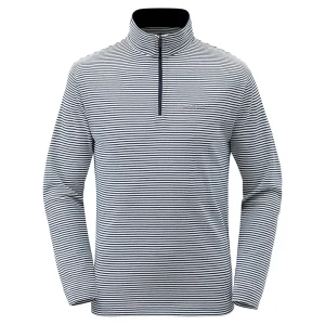 Wickron Striped Long Sleeve Zip Shirt Men's