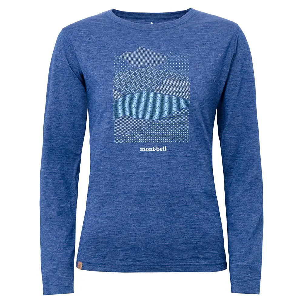 Merino Wool Plus Light Long Sleeve T Women's Mountain Collage