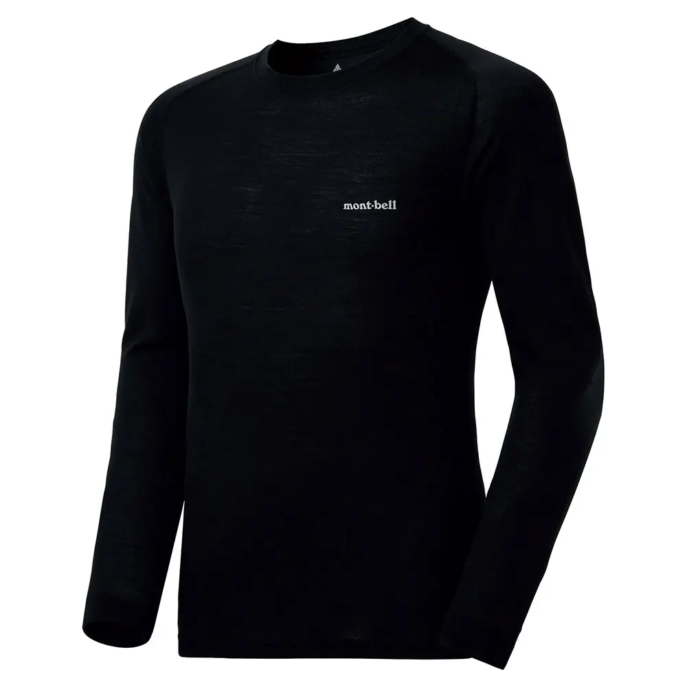 SUPER MERINO WOOL Middle Weight Round Neck Shirt Men's